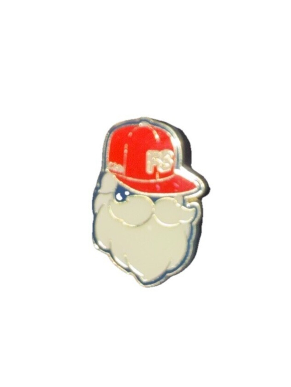 R3KT Enamel Pin – Red Hat Bearded Mascot Brand / Gamer / Streetwear